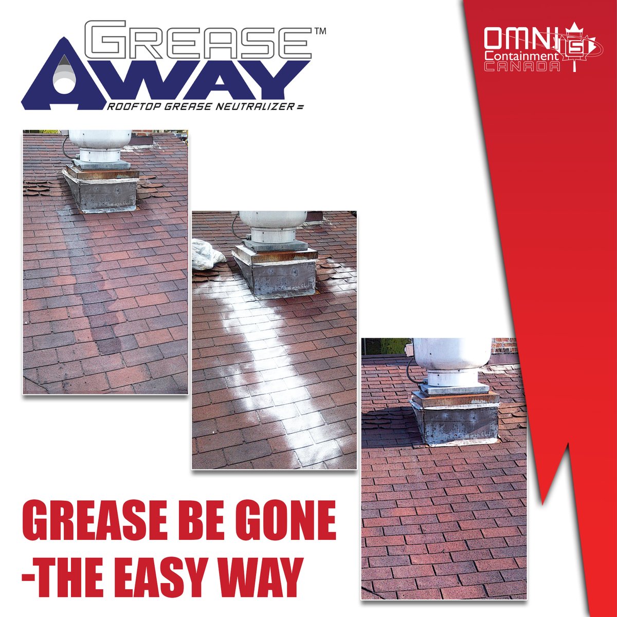 canada_omni's tweet image. Got rooftop grease? Just sprinkle Grease Away after installing your grease protection system. In a week, nature or a rinse clears it all—leaving only a safe, clean surface. Simple. Smart. Effective. zurl.co/qa92K

#GreaseAway #CleanupMadeEasy