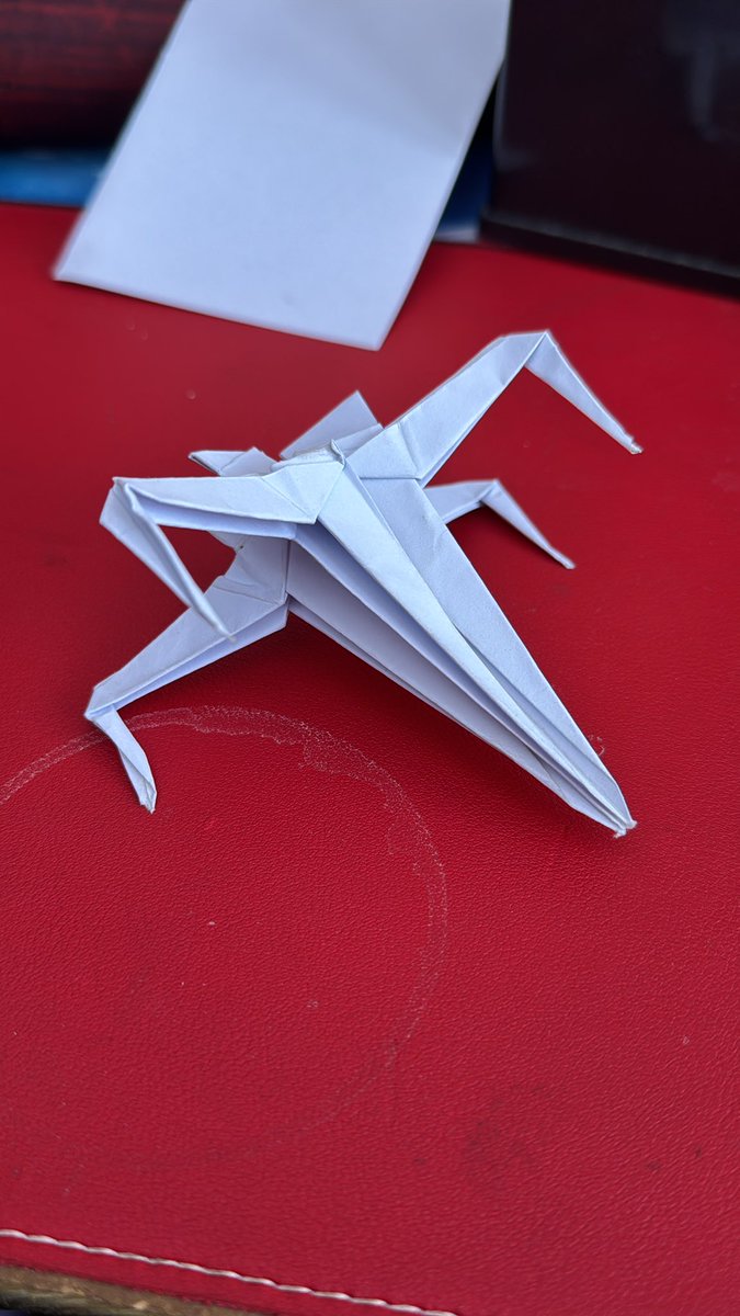 This is what happens when the kids don’t believe that an old man like me doesn’t know how to do origami.