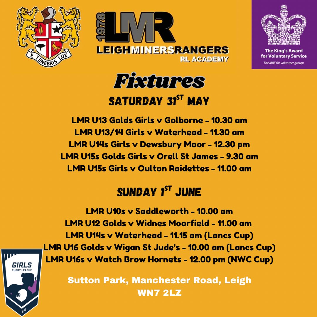🟡⚫️🏉 Busy weekend of Rugby League in the ☀️ sunshine at Sutton Park! 🏉⚫️🟡