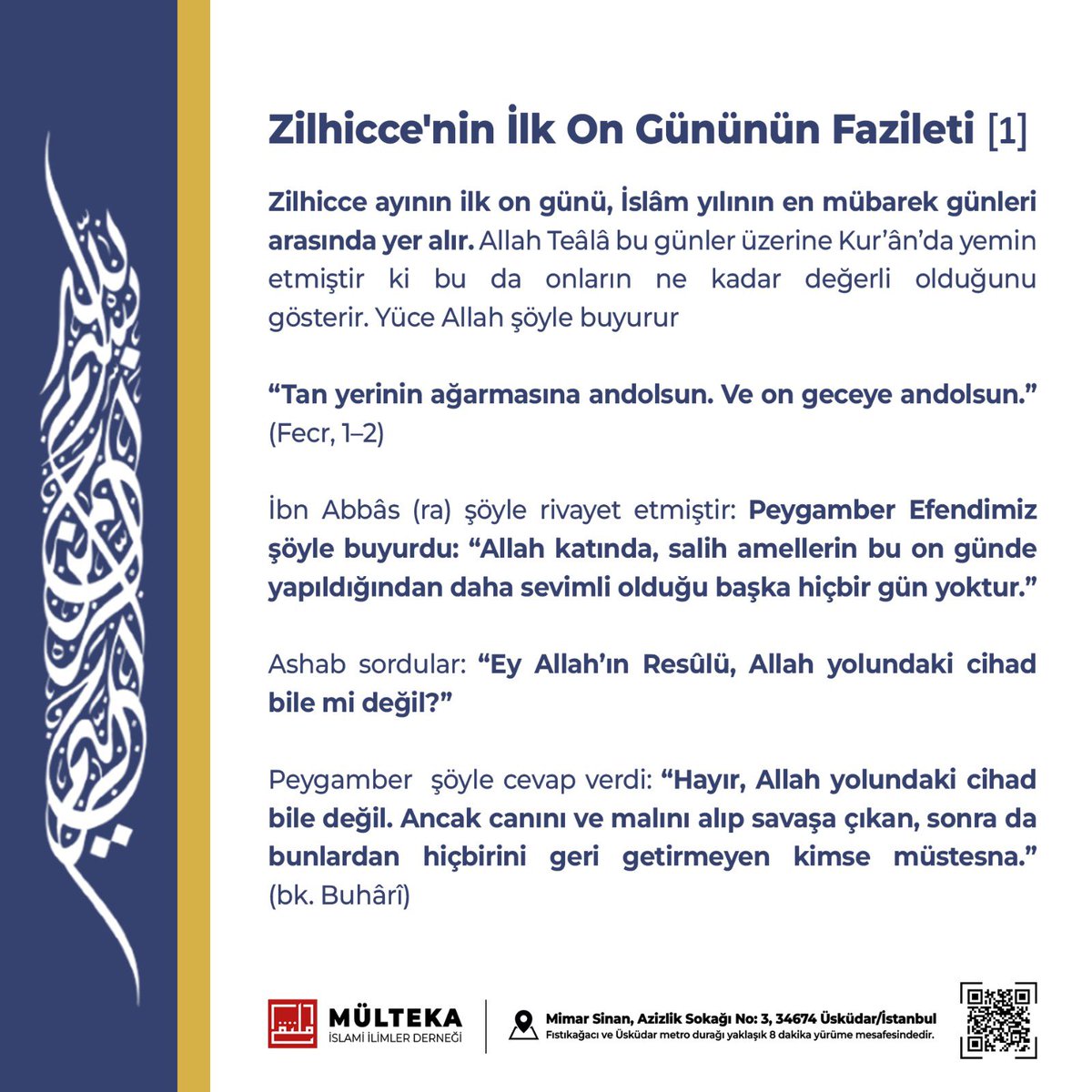Mülteka İslami İlimler (@multeka_) on Twitter photo 