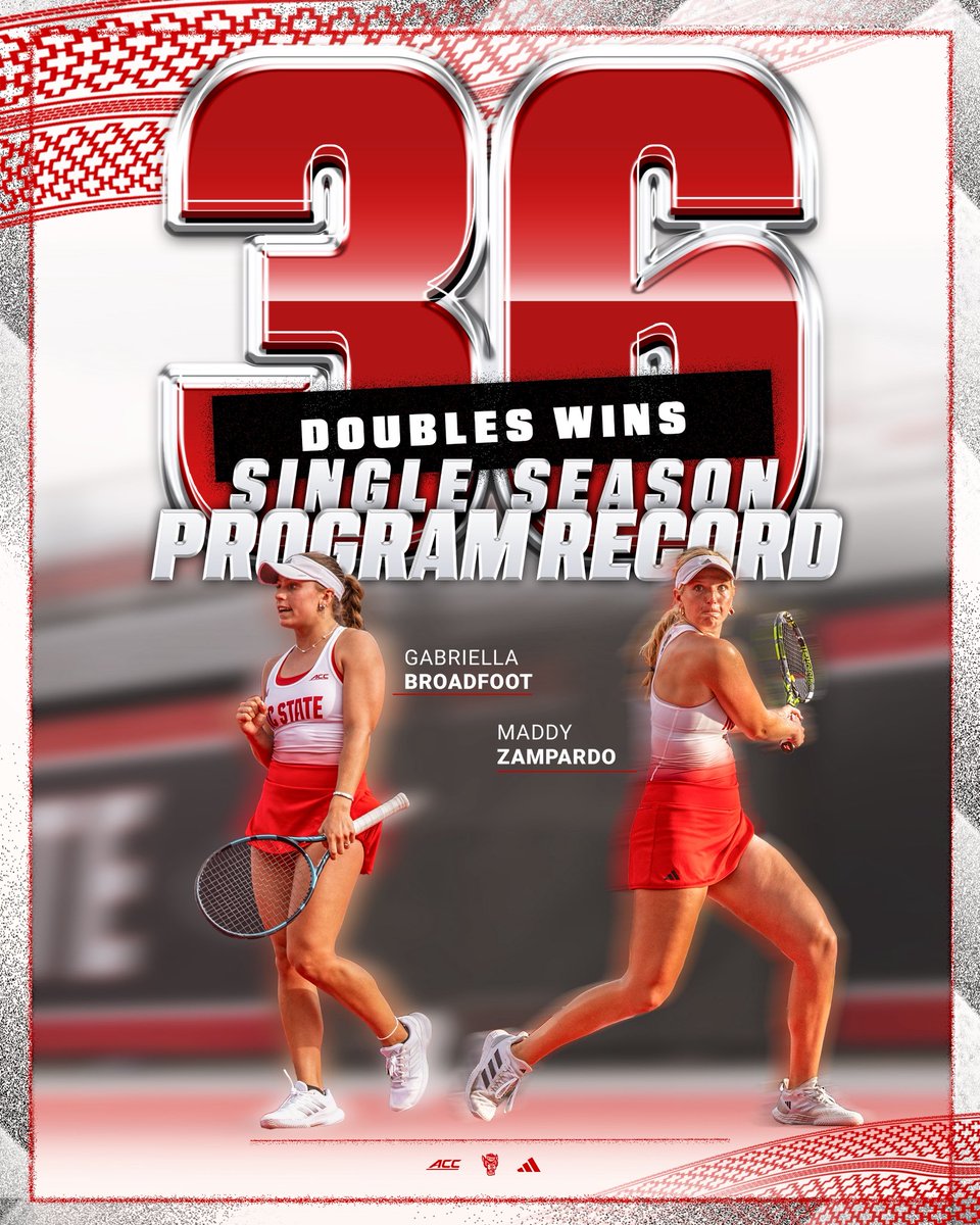 Sensational sophomores 🤩

Maddy Zampardo and Gabriella Broadfoot have etched their names into the record books with the most wins by a doubles team in a single season!

#GoPack