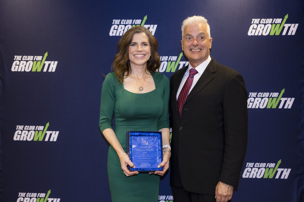 Club for Growth (@club4growth) on Twitter photo 🏆 Congratulations to <a href="/RepNancyMace/">Rep. Nancy Mace</a> — recognized by Club for Growth as a Defender of Economic Freedom!
This award is based on voting records presented by the @cfgFoundation’s 2024 Congressional Scorecard and honors those who consistently support pro-growth economic policies in 🏆 Congratulations to <a href="/RepNancyMace/">Rep. Nancy Mace</a> — recognized by Club for Growth as a Defender of Economic Freedom!
This award is based on voting records presented by the @cfgFoundation’s 2024 Congressional Scorecard and honors those who consistently support pro-growth economic policies in