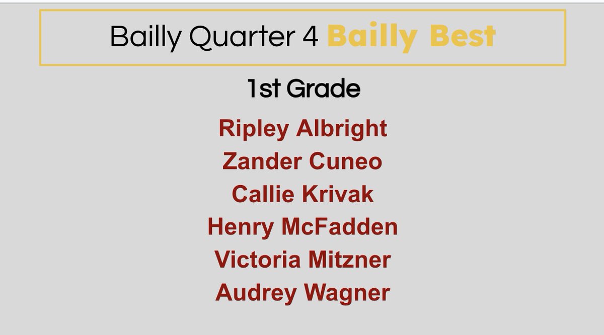 Bailly Elementary tweet media
