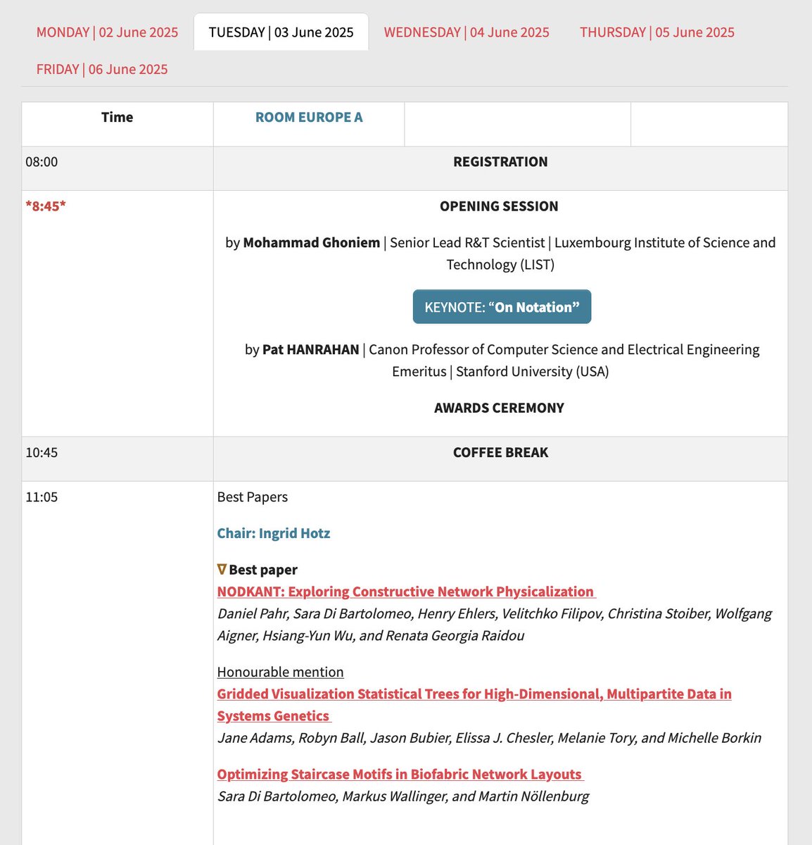 Northeastern University Visualization @ Khoury (@khouryvis) on Twitter photo Khoury Vis represent ๐ The best paper / honorable mention track at #EuroVis2025 this year features Northeastern vis lab alum <a href="/sara_picorana/">Sara Di Bartolomeo</a> on TWO papers ๐คฏ and PhD candidate <a href="/janelydiaadams/">janeadams@datavis.social</a>. Don't miss it at 11am on Tuesday, after the opening keynote! eurovis2025.lu/for-attendees/โฆ Khoury Vis represent ๐ The best paper / honorable mention track at #EuroVis2025 this year features Northeastern vis lab alum <a href="/sara_picorana/">Sara Di Bartolomeo</a> on TWO papers ๐คฏ and PhD candidate <a href="/janelydiaadams/">janeadams@datavis.social</a>. Don't miss it at 11am on Tuesday, after the opening keynote! eurovis2025.lu/for-attendees/โฆ