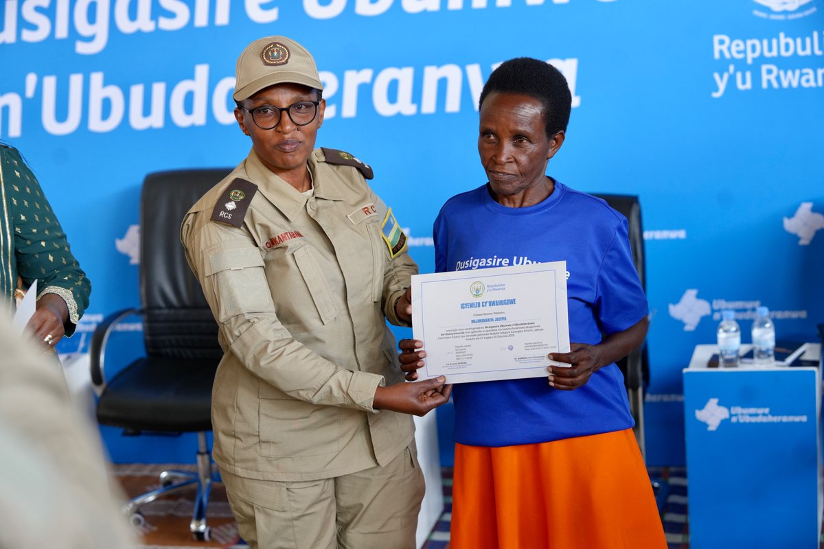 We were honored to stand alongside <a href="/Unity_MemoryRw/">Ministry of National Unity and Civic Engagement</a> at the closing of a training for 53 female inmates convicted for their role in the 1994 Genocide against the Tutsi. The program aimed to support their reintegration as they prepare to return to society.
<a href="/RCS_Rwanda/">Rwanda Correctional Service</a> 
<a href="/RwandaGender/">Ministry of Gender & Family Promotion | Rwanda</a>