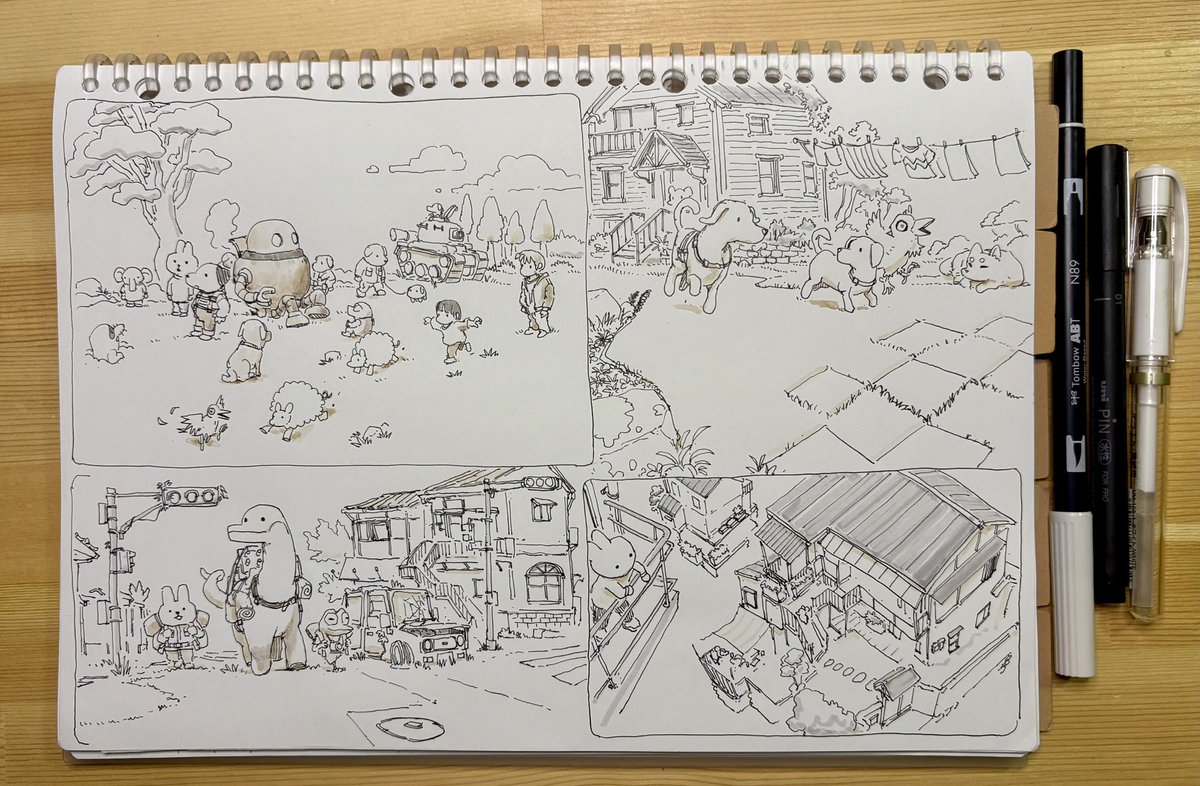 Fun drawings before work