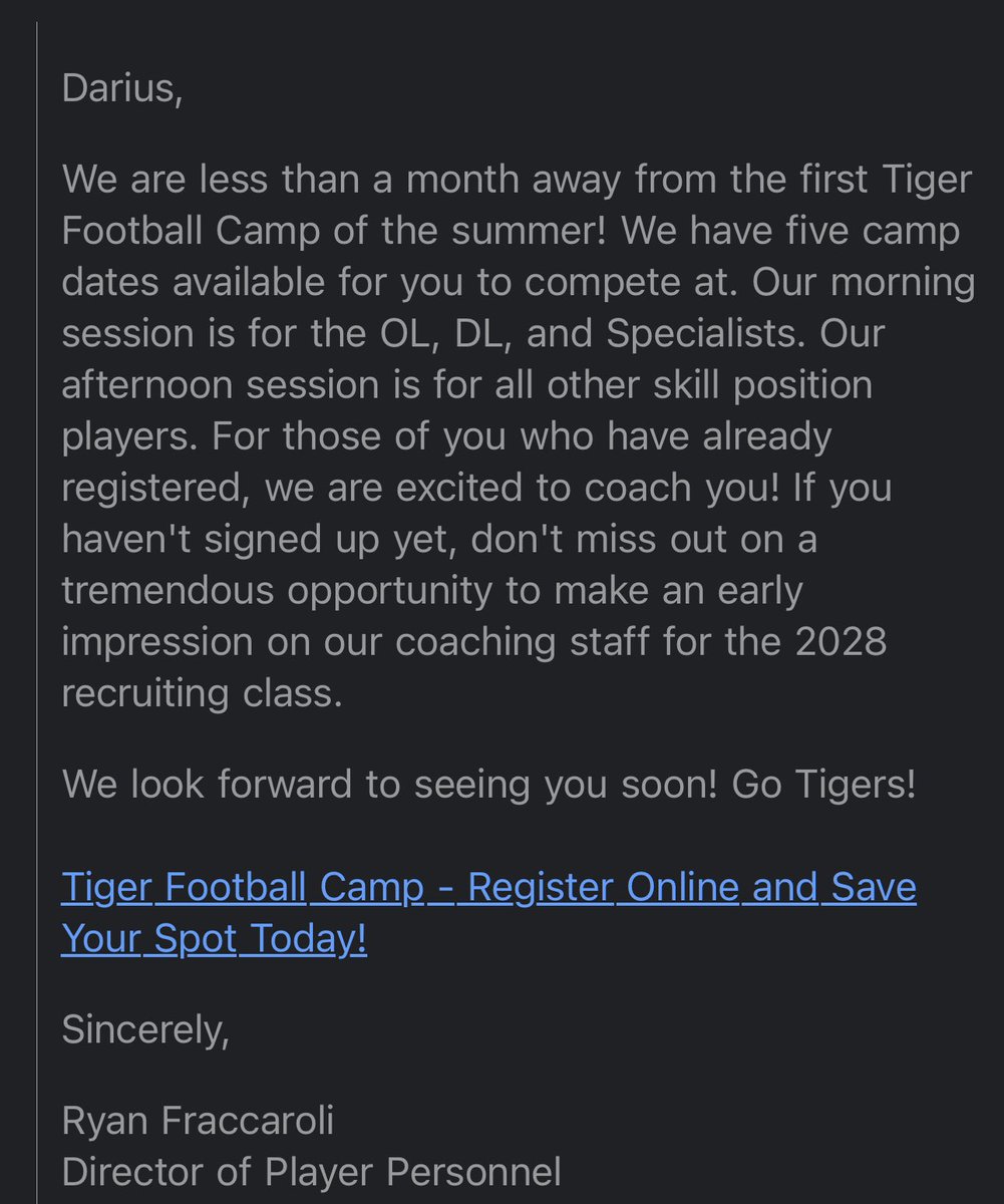 Darius Walker (@darius_wjr) on Twitter photo Thank you <a href="/coachehenderson/">EJ Henderson</a> and <a href="/RyanFracPU/">Ryan Fraccaroli</a> for inviting me to Princeton University Football Camp!
<a href="/PrincetonFTBL/">Princeton Football</a> Thank you <a href="/coachehenderson/">EJ Henderson</a> and <a href="/RyanFracPU/">Ryan Fraccaroli</a> for inviting me to Princeton University Football Camp!
<a href="/PrincetonFTBL/">Princeton Football</a>