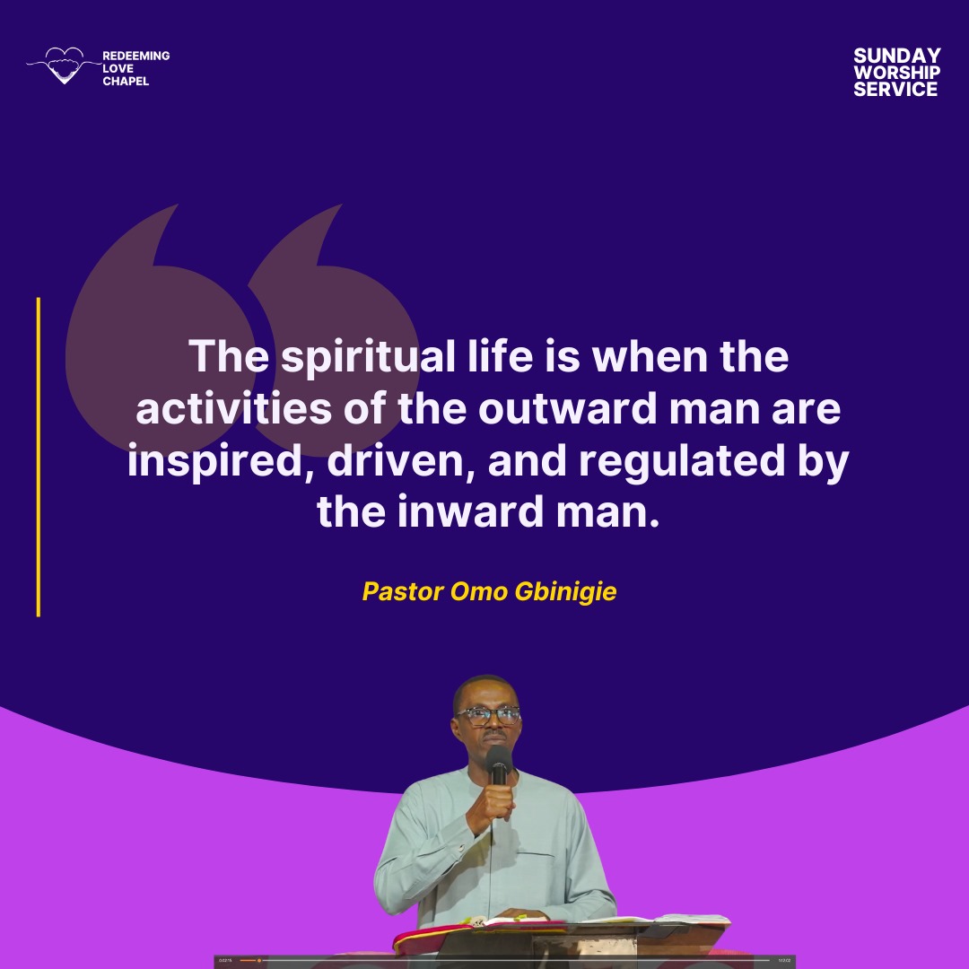 RLC_Lagos's tweet image. The spiritual life flows from the inside out. When the inner man is led by Christ, the outer life naturally reflects His nature—this is what true transformation looks like.