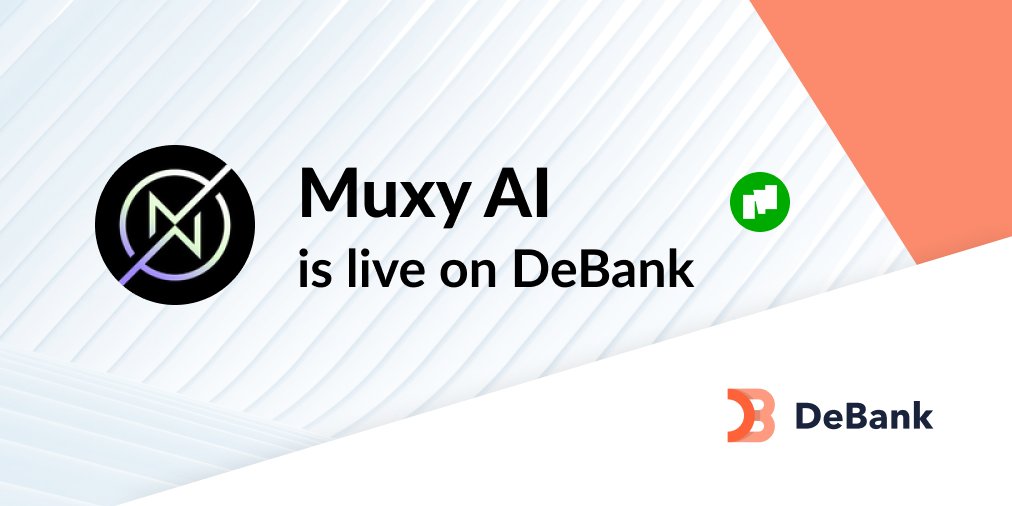 🚀 <a href="/Muxy_AI/">Muxy AI</a> is now listed &amp; tracked on <a href="/DeBankDeFi/">DeBank</a> under the <a href="/MorphLayer/">Morph</a> version!

🌐 #MuxyAI, the decentralized payment gateway &amp; incentive protocol powering the MCP ecosystem on #Morph network.

📈 Explore real-time data, DeFi activity, and more on the dashboard.

🔽VISIT