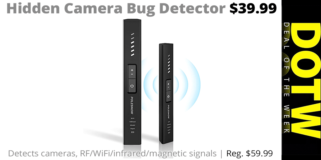 ConnectingPt's tweet image. Connecting Point's Deal of the Week (5/30/25): Hidden Camera Bug Detector: reg. $59.99; Deal of the Week sale price: $39.99. Through 6/5/25 while supplies last. | tinyurl.com/47nrw987
.
#ConnectingPoint #DealOfTheWeek #DOTW #RogueValley #RogueValleyBargains #surveillance