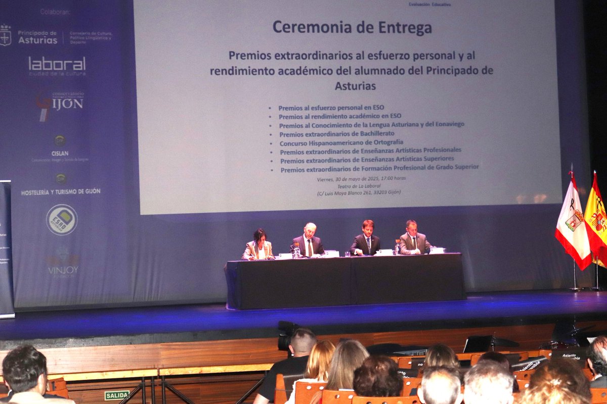 Junta General del Principado de Asturias (@juntaasturias) on Twitter photo El presidente de la <a href="/JuntaAsturias/">Junta General del Principado de Asturias</a>, Juan Cofiño, ha intervenido en la ceremonia de entrega de los Premios Extraordinarios al Esfuerzo Personal y al Rendimiento Académico del Alumnado del Principado de Asturias El presidente de la <a href="/JuntaAsturias/">Junta General del Principado de Asturias</a>, Juan Cofiño, ha intervenido en la ceremonia de entrega de los Premios Extraordinarios al Esfuerzo Personal y al Rendimiento Académico del Alumnado del Principado de Asturias