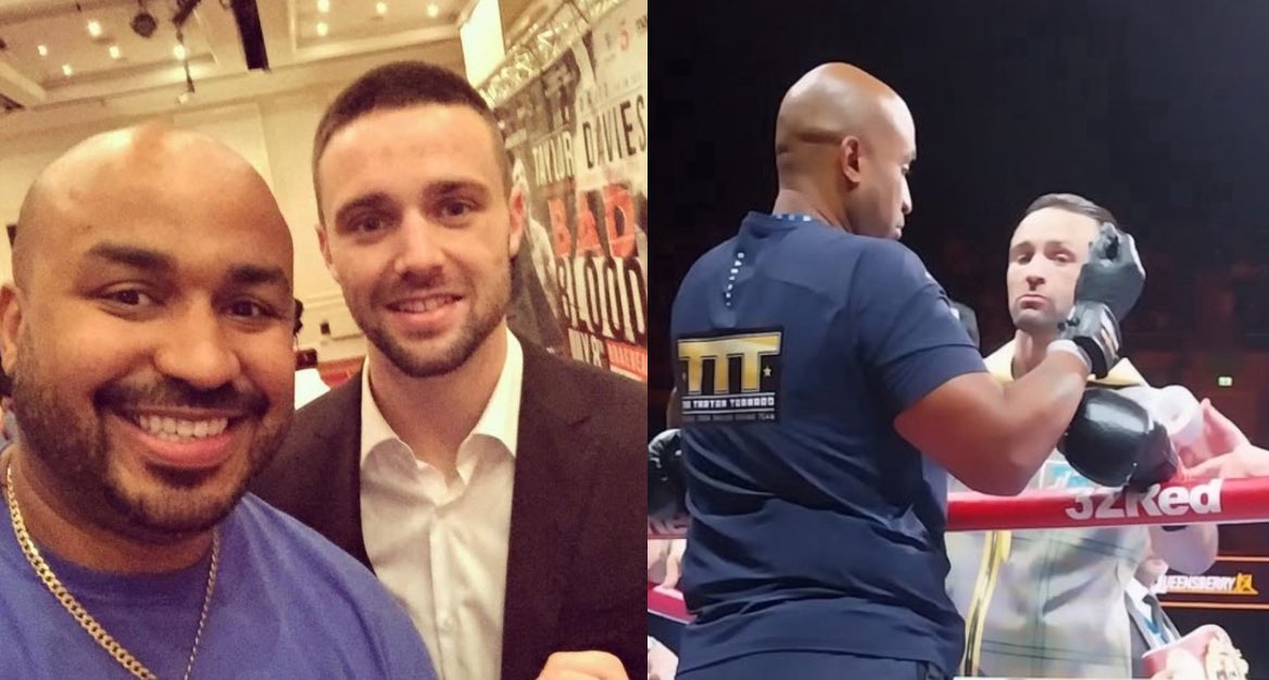 8 years apart: From fan to cutman- life is unpredictable… #TartanTornado #Boxing