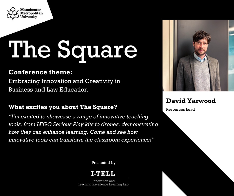 Meet David Yarwood, showcasing LEGO kits to drones at #TheSquare2025!
Discover tools that transform learning.
📍12 June | 9AM | Manchester Met
#ITELL