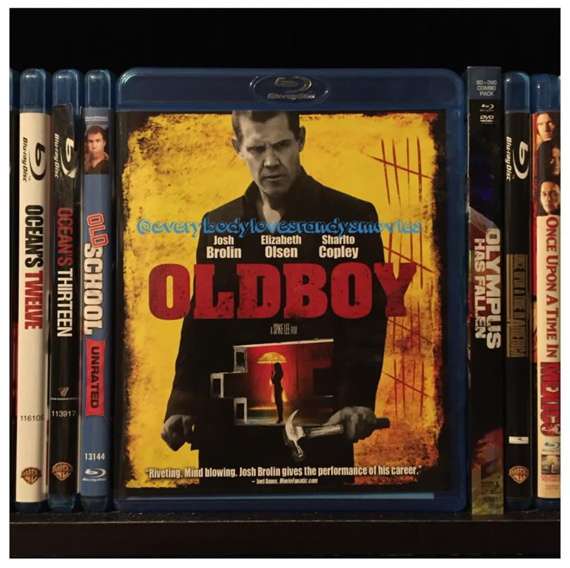 RandysMovies's tweet photo. Movie: #Oldboy (2013)
Starring: #JoshBrolin #ElizabethOlsen #SharltoCopley #SamuelLJackson #MichaelImperioli #JamesRansone #MaxCasella #LindaEmond #PomKlementieff #LanceReddick #HannahWare #HannahSimone
Directed By: #SpikeLee
#BluRay
#MovieNerd
#MovieCollector
#BluRayCollection
#MovieCollection
#MovieBuff
#PhysicalMedia
#FilmTwitter