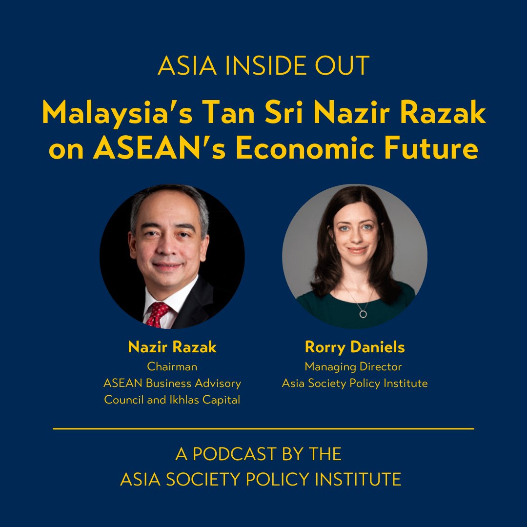 🎧NEW | Tan Sri Nazir Razak, Chairman of <a href="/ASEAN_BAC/">ASEAN-BAC</a> &amp; Ikhlas Capital, joins <a href="/rorrydaniels/">Rorry Daniels</a> on #AsiaInsideOut to discuss Malaysia's chairmanship of #ASEAN, regional economic development and integration, and how Southeast Asia's private &amp; public sectors can work together to address