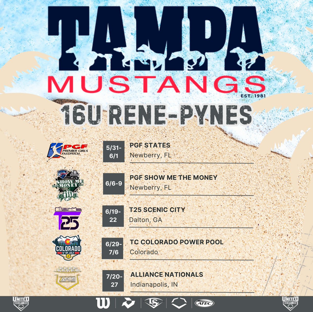 Liany Rosario (@rosarioliany) on Twitter photo SUMMER BALL IS HERE!!! Make sure you come check out me and my mustang sisters!!! ☀️🥎😁
<a href="/leobsbl/">Leo Rojas</a> <a href="/MustangsPynes27/">Tampa Mustangs Rene-Pynes 16U</a> <a href="/FAUSoftball/">Florida Atlantic Softball</a> <a href="/StetsonSoftball/">Stetson Softball</a> <a href="/SeminoleStateSB/">Seminole St Softball</a> <a href="/LSUsoftball/">LSU Softball</a> <a href="/PackSoftball/">NC State Softball</a> <a href="/GaTechSoftball/">Georgia Tech Softball 🥇🥇🥇🥇🥇</a> SUMMER BALL IS HERE!!! Make sure you come check out me and my mustang sisters!!! ☀️🥎😁
<a href="/leobsbl/">Leo Rojas</a> <a href="/MustangsPynes27/">Tampa Mustangs Rene-Pynes 16U</a> <a href="/FAUSoftball/">Florida Atlantic Softball</a> <a href="/StetsonSoftball/">Stetson Softball</a> <a href="/SeminoleStateSB/">Seminole St Softball</a> <a href="/LSUsoftball/">LSU Softball</a> <a href="/PackSoftball/">NC State Softball</a> <a href="/GaTechSoftball/">Georgia Tech Softball 🥇🥇🥇🥇🥇</a>