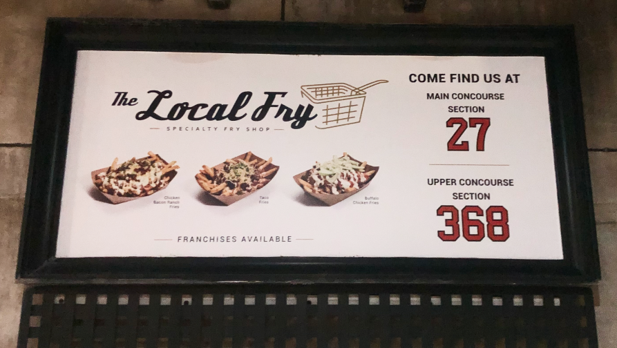 TheElixirHaus's tweet photo. Check out our billboards in Camden Yards for The Local Fry... and "Go O’s"! https://t.co/BFhO54bHuz