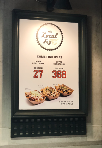 TheElixirHaus's tweet photo. Check out our billboards in Camden Yards for The Local Fry... and "Go O’s"! https://t.co/BFhO54bHuz