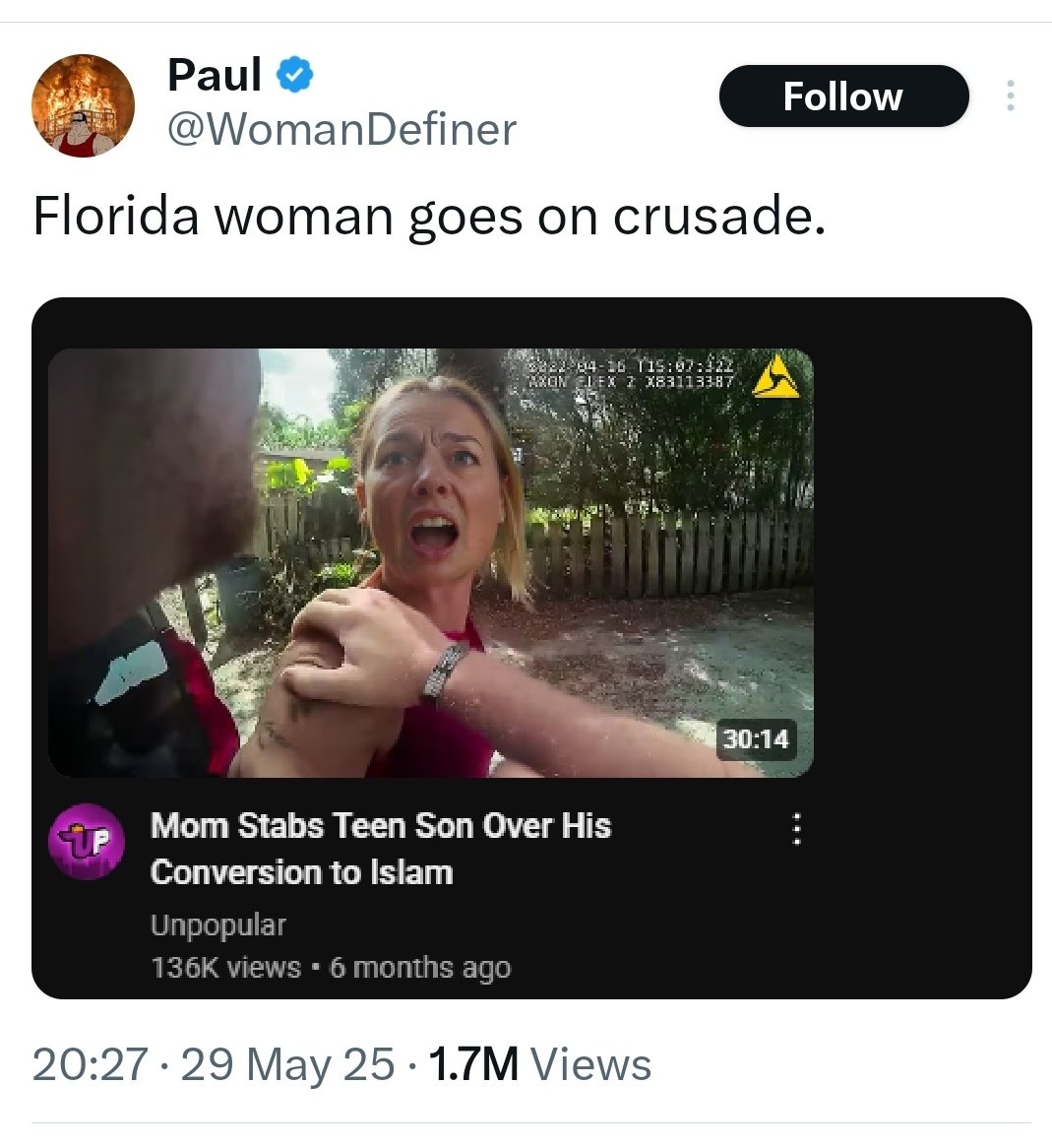 More like a terrorist woman 👩