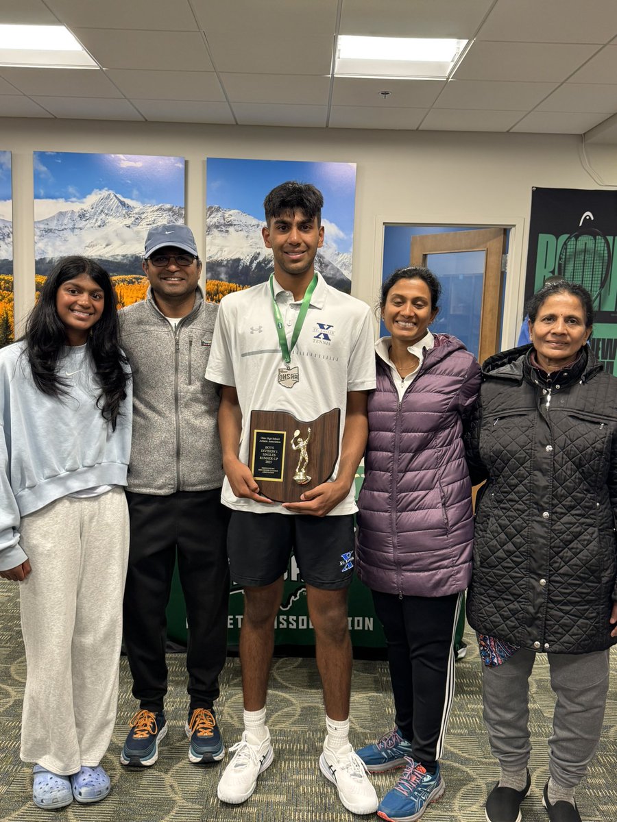 Narisetty fought hard in his 4-6, 4-6 loss to Mason’s Bernadsky in the D-1 singles final of the OHSAA State Tennis Tournament. The Long Blue Line is so proud of you, Nihal!!! Two straight runner-ups ain’t too shabby, Bomber!!!
