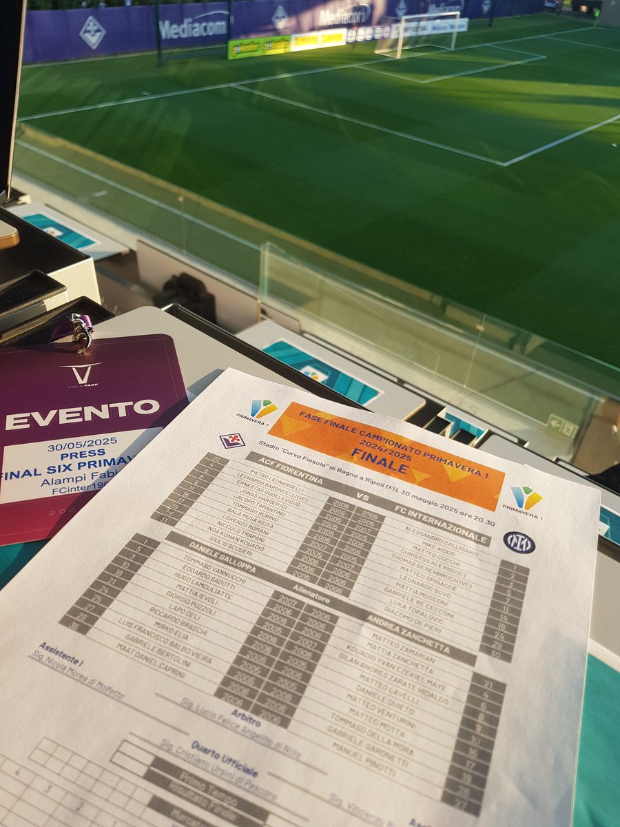 Fabio Alampi (@fabioalampi) on Twitter photo #Primavera, finale scudetto
#FiorentinaInter starting XI: nessuna sorpresa nelle formazioni iniziali, nell'Inter recuperato Mosconi.
<a href="/fcin1908it/">Fcinter1908</a>
#InterYouth ⚫🔵 #Primavera, finale scudetto
#FiorentinaInter starting XI: nessuna sorpresa nelle formazioni iniziali, nell'Inter recuperato Mosconi.
<a href="/fcin1908it/">Fcinter1908</a>
#InterYouth ⚫🔵