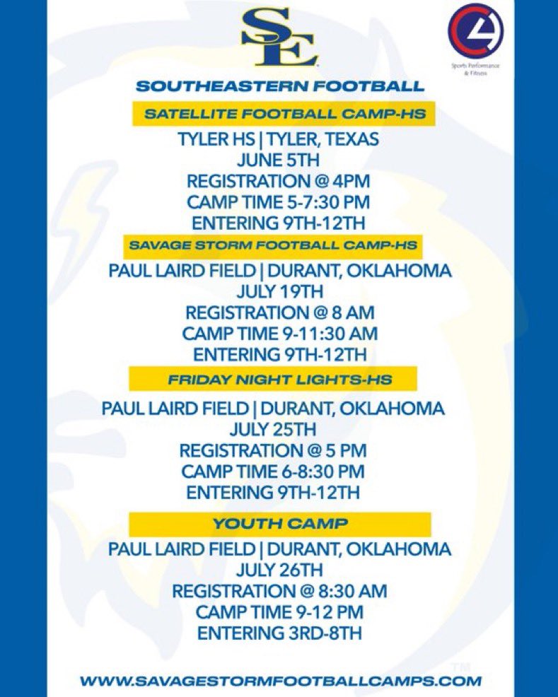 Thank you <a href="/KWhitley_SE/">Coach Whitley</a> for the camp invite