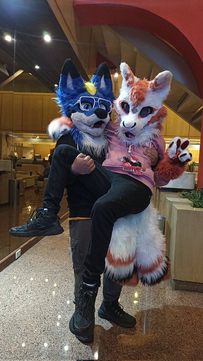 Una fotito con <a href="/Kitsune_Drifty/">🦊- ᴅ ʀ ɪ ғ ᴛ y 🔞</a> que se me había olvidado subir para este #FursuitFriday se TKM lindo kitsune jsjs UwU ✨