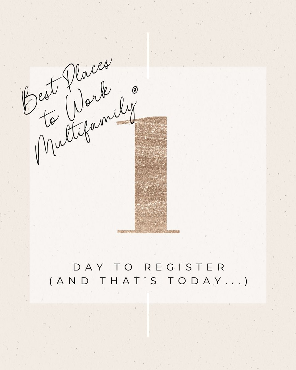 Register now to be honored as one of the Best Places to Work in Multifamily® : multifamilyinnovation.com/best-places

Industry recognition — Be publicly celebrated as a best workplace in multifamily, strengthening credibility with investors, residents, and future hires.

#multifamily
