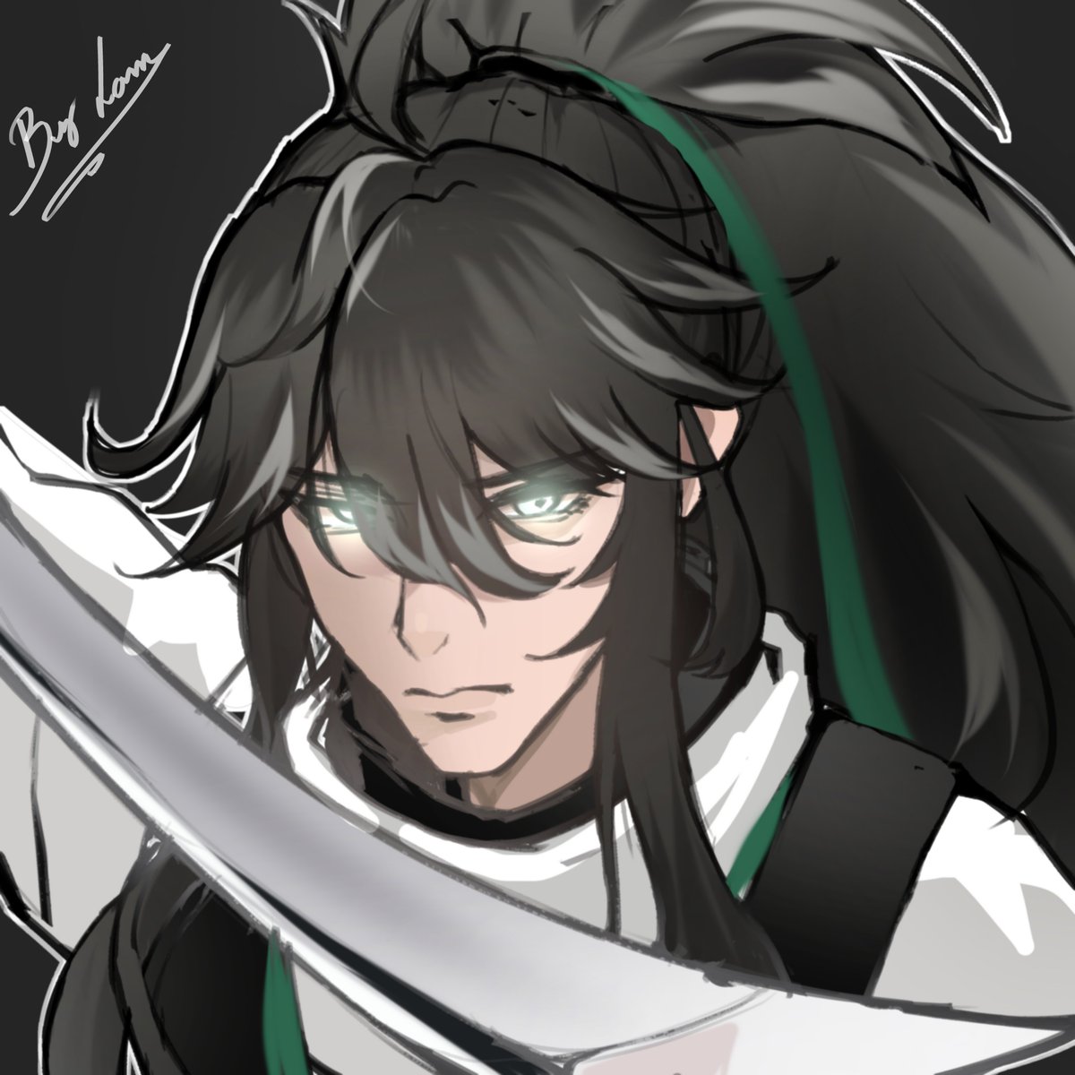 #Qiuyuan #WutheringWaves 
Had to sketch him at least, mf so cool