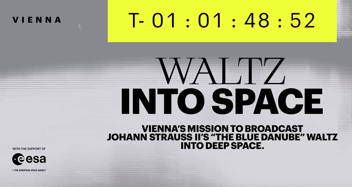 🚀🌌 ESA beams The Blue Danube into space TOMORROW! #Austria wins #Eurovision &amp; Strauss finally gets sent to the stars 🌟 I’ll do an interview with the #ESA about #ESC after for the pod.

space.vienna.info/en-US

What #ESC song would YOU send to space? 🤔👇

#WaltzIntoSpace