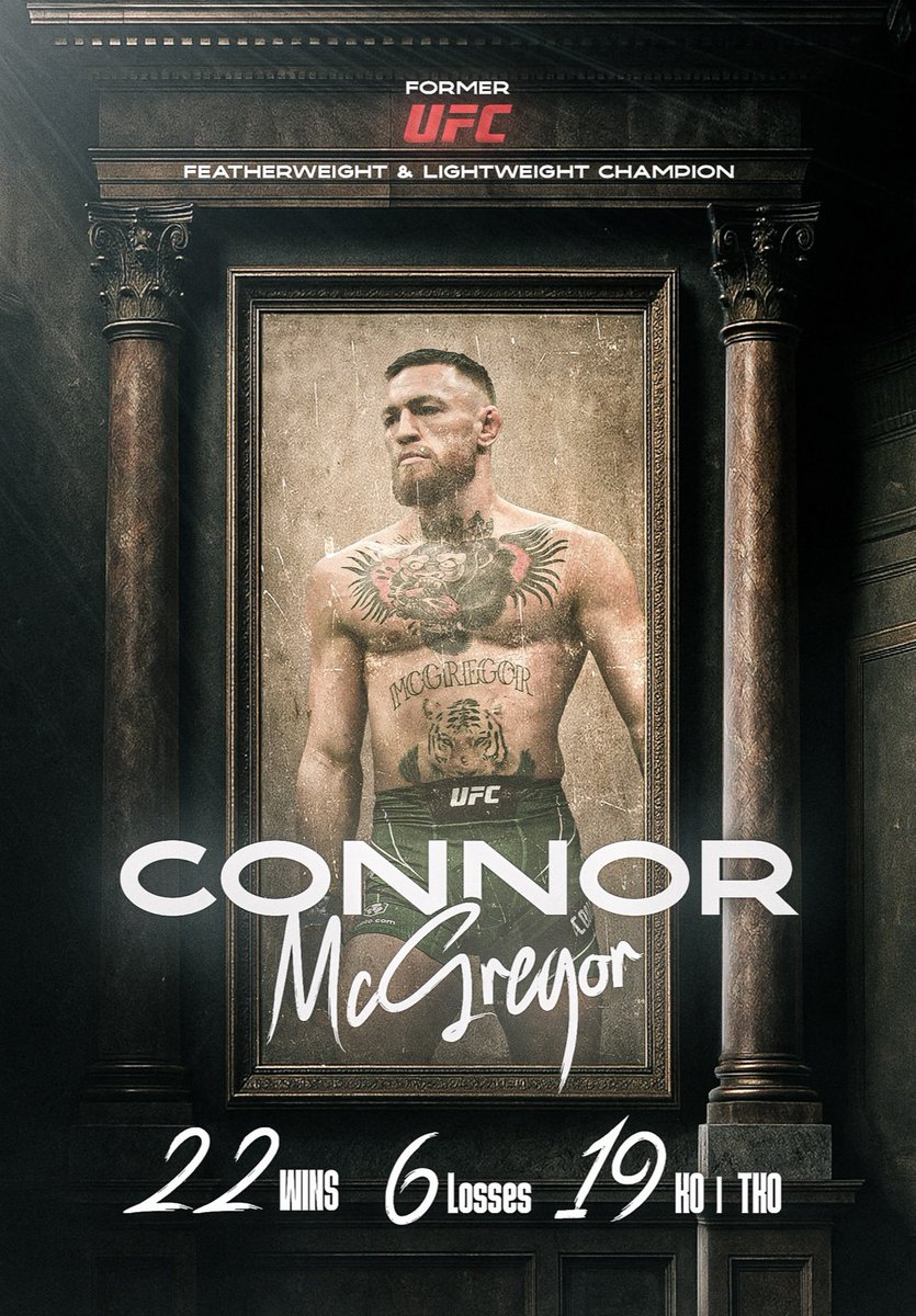 Poster Design | <a href="/TheNotoriousMMA/">Conor McGregor</a> 
•
•
#poster #posterdesign #mma #martialarts #photoshop #design #art #photoshopmanipulation #GraphicDesign #graphicdesigner
