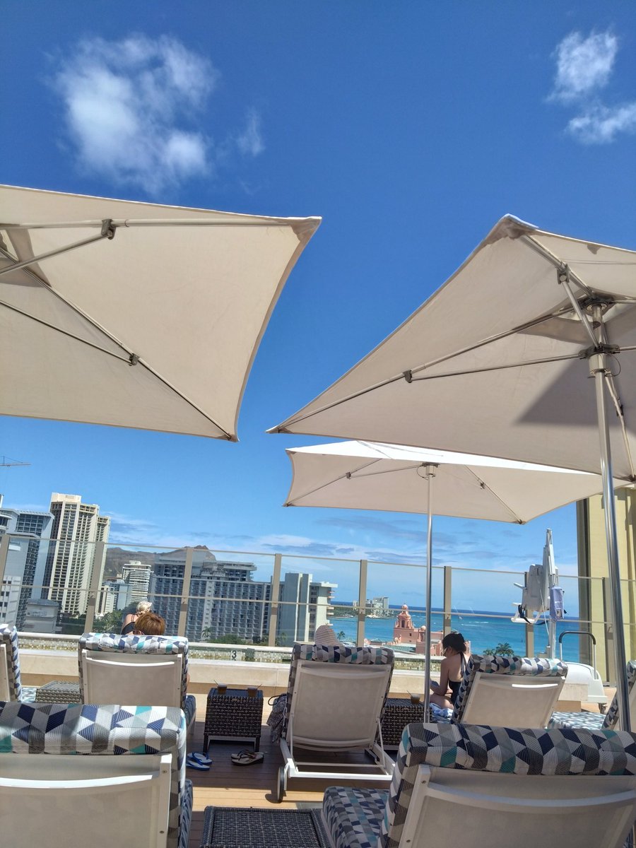 happypeko1's tweet photo. 今年も26日から2週間🌴🌴
hiltonホクラニ13階　のんびりしています😊 https://t.co/Tv0nFoxted