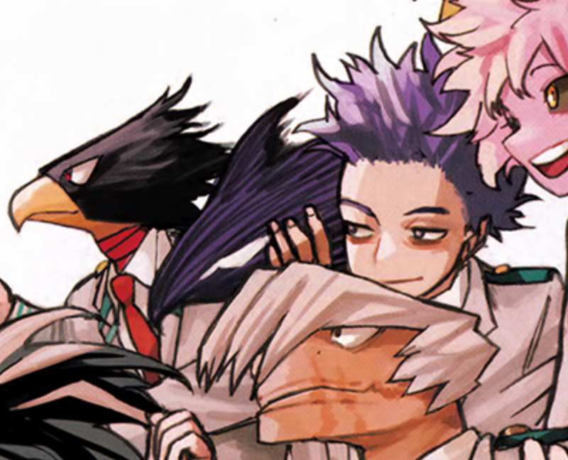 04__AM's tweet photo. shinsou said hang on✋......  I need to pose next to tokoyami https://t.co/0KgiVlY8Fm