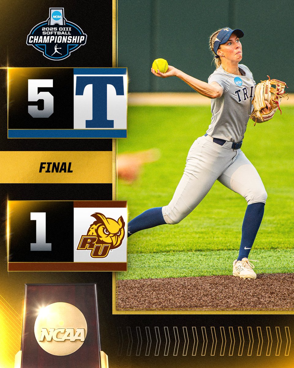 NCAA Division III (@ncaadiii) on Twitter photo TRINE ADVANCES ‼️
Beyond home runs from Tyra Marcum and Macy Rocha, <a href="/TrineAthletics/">Trine Thunder</a> takes down Rowan in Game 7
#WhyD3 | #D3SB TRINE ADVANCES ‼️
Beyond home runs from Tyra Marcum and Macy Rocha, <a href="/TrineAthletics/">Trine Thunder</a> takes down Rowan in Game 7
#WhyD3 | #D3SB