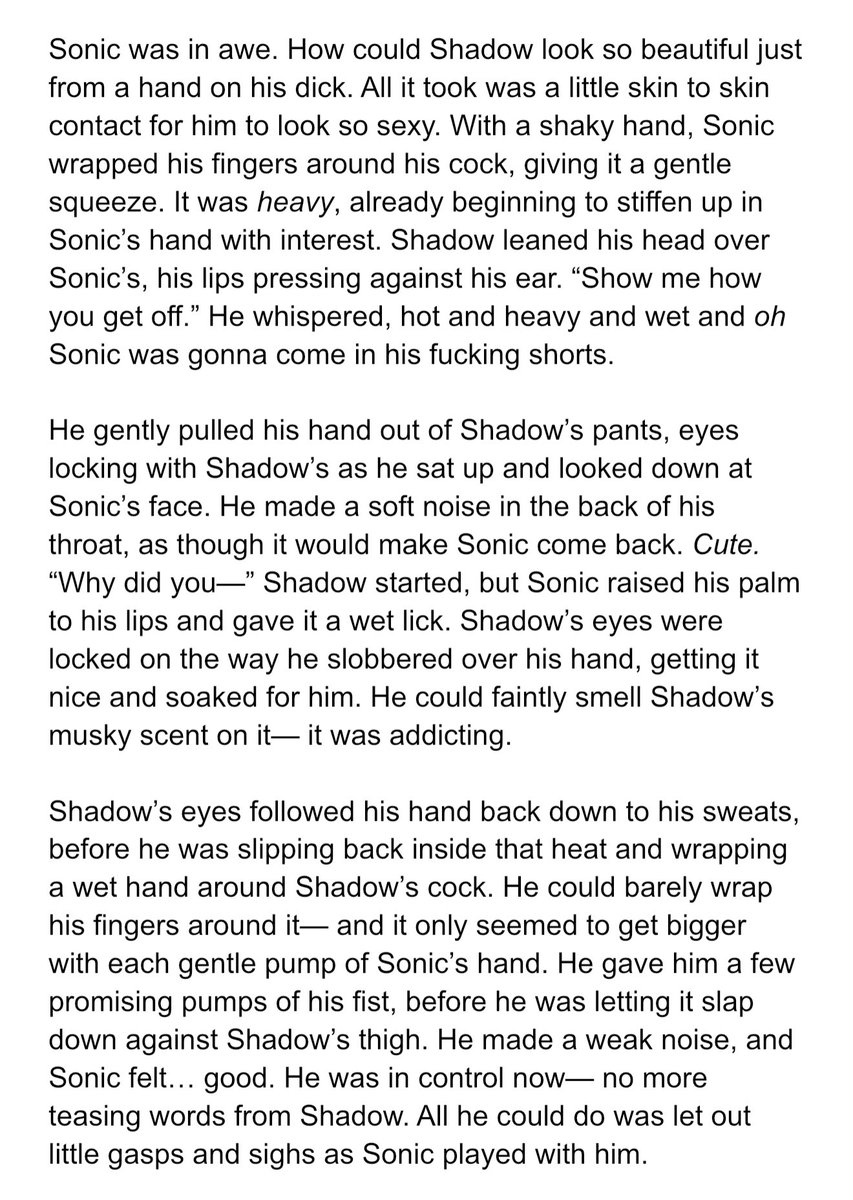 sonradow's tweet photo. #nsfw #sonadow 20 reposts + 100 likes &amp; I’ll finish this with Shadow splitting Sonic in half lol https://t.co/Le4SofyAzQ