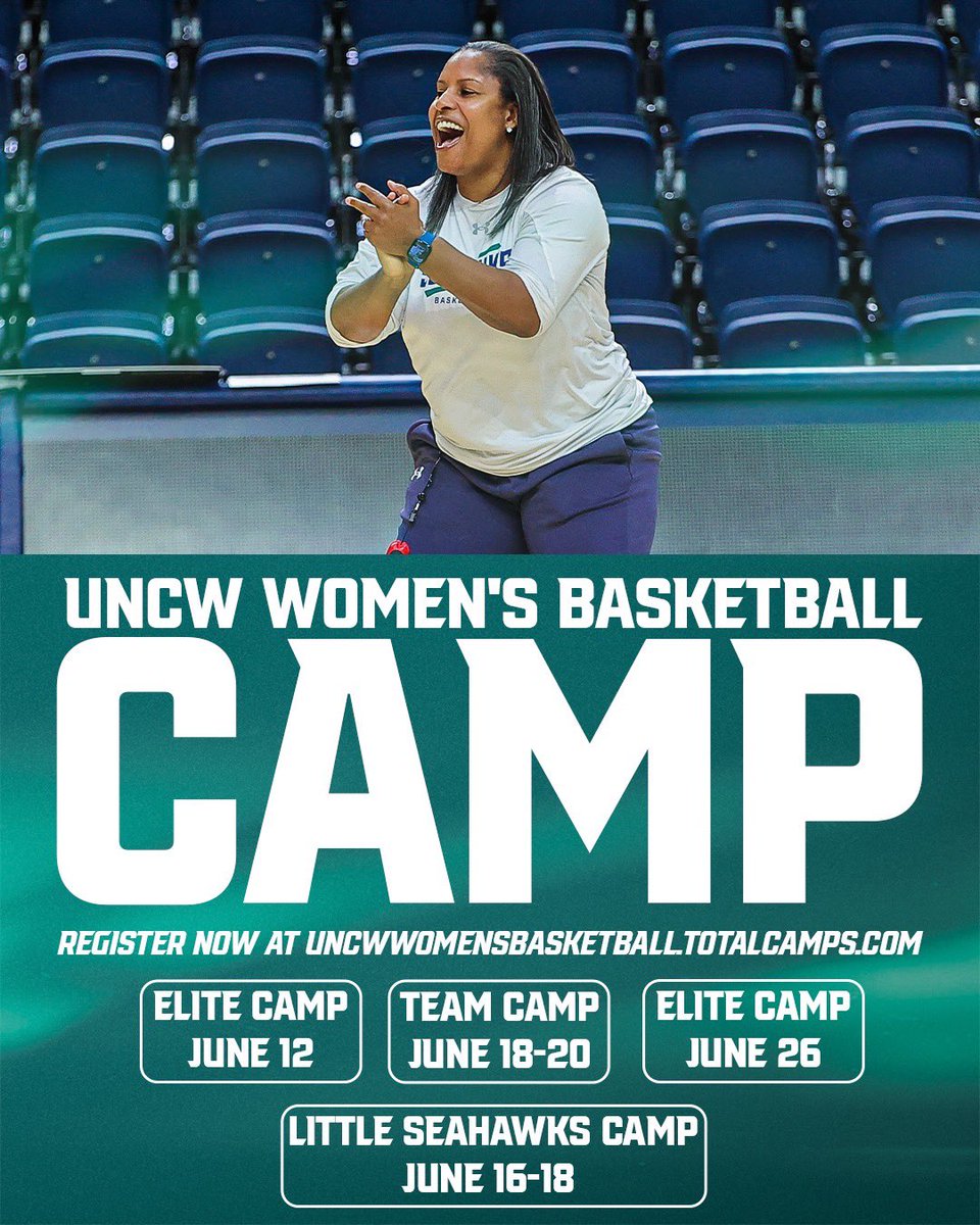 📢 HS Hoopers! D1 exposure &amp; build relationships

🏀 Elite Camp – June 12 &amp; 26 
🏆 Team Camp – June 18–20 (Overnight)

Train. Compete. Explore campus. Explore Wilmington 🌊

JV, Varsity &amp; AAU teams welcome!

Register: bit.ly/4kclN4p

#OurBeachIsBetter #basketballcamp