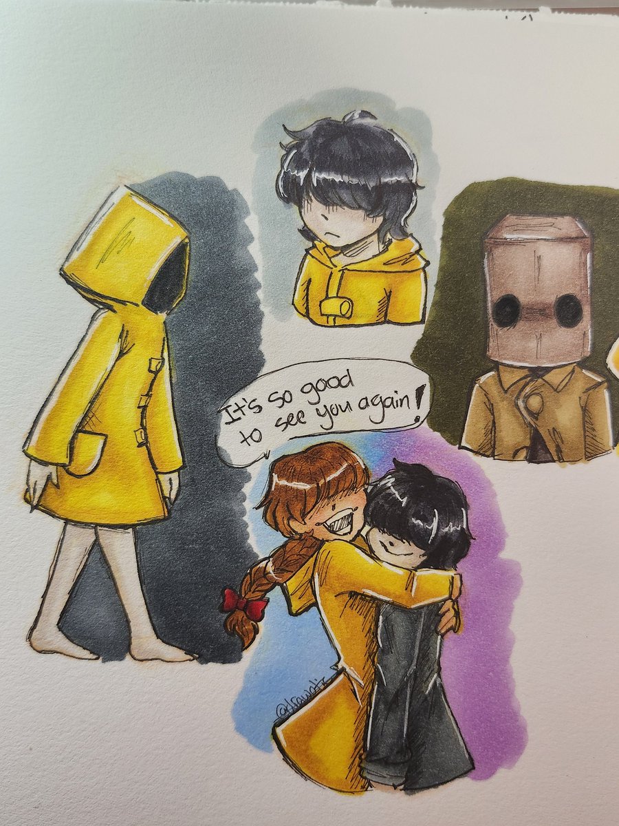 drawotic's tweet photo. LN doodles I forgor to post here

#LittleNightmares #Littlenightmares2 #littlenightmaressix #littlenightmaresmono #LN2 https://t.co/shWrDHmCpV