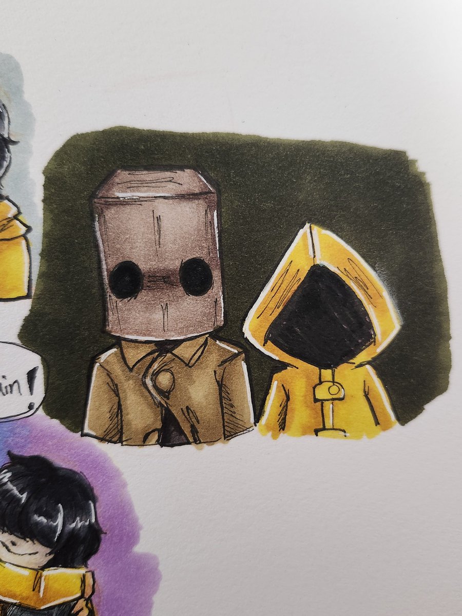 drawotic's tweet photo. LN doodles I forgor to post here

#LittleNightmares #Littlenightmares2 #littlenightmaressix #littlenightmaresmono #LN2 https://t.co/shWrDHmCpV
