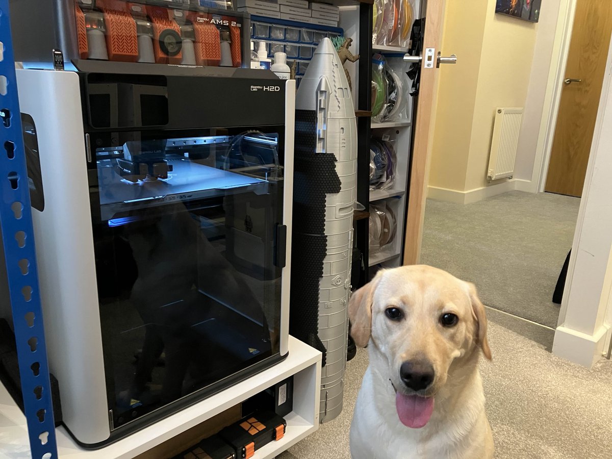 My "AI-powered, state-of-the-art, world-class, No.1 , 100% reliable spaghetti detection system" for the H2D 😂🤣  

P/s: it runs on treats, a lot of treats 🥰