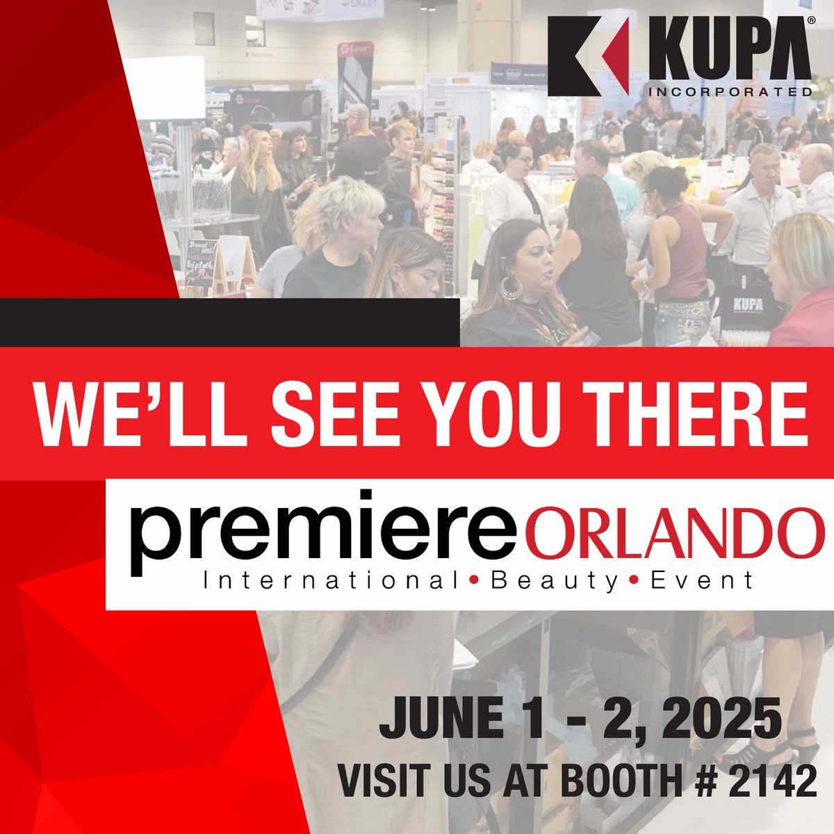 KUPA will be at Premier Orlando on June 1-2, 2025! 🌟
We’re thrilled to be part of one of the biggest beauty events of the year, and we can’t wait to connect with all of you! Visit us at booth #2142.

Save the date, and we’ll see you there! 💅✨

#Kupainc #PremierOrlando