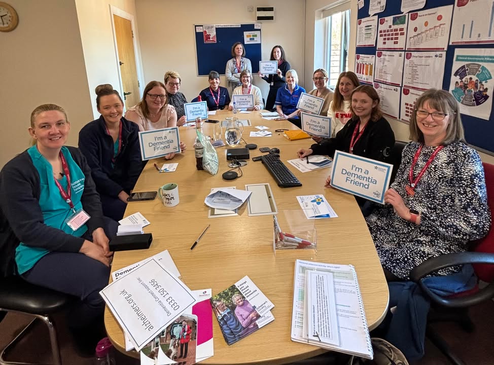 Dementia Friends Ambassador Susan recently delivered two Dementia Friends sessions at Katharine House Hospice in Stafford. 

Welcome aboard to all the new Dementia Friends who now know a little more about dementia and how small actions can make a big impact.