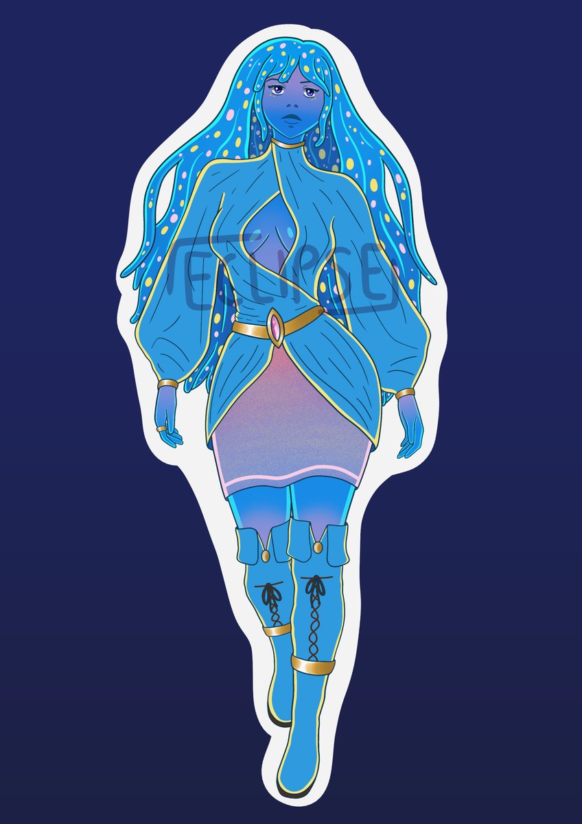 Eclipse4rt's tweet image. Made this cool slime girl adoptable, what do you guys think?

Also if anyone is interested, she is currently for sale, comment or DM for details!

#adoptables #artadopts #commissionsopen