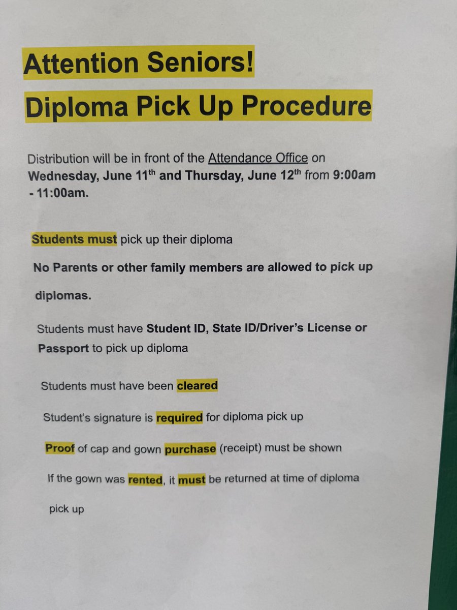 Seniors!! This is for you!