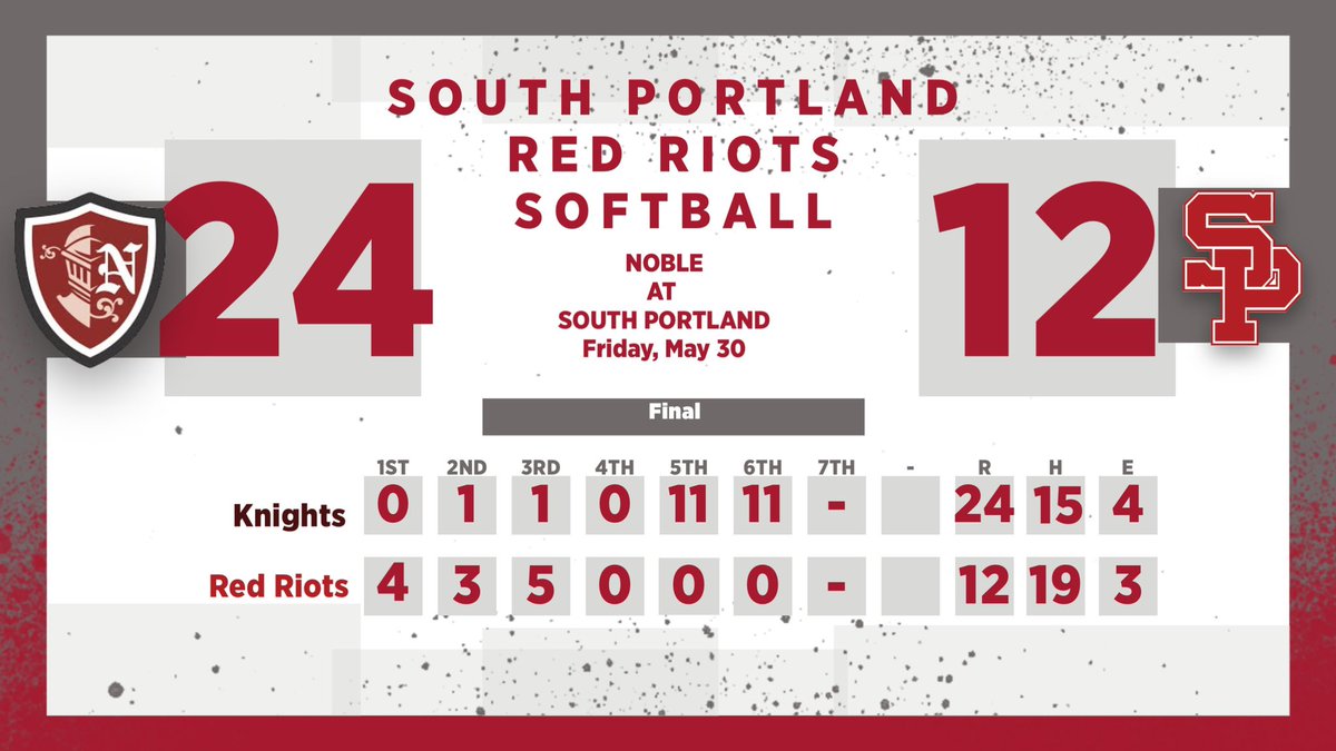 Softball final from the Wainwright Sports Complex. #RIOTPRIDE <a href="/NobleKnightsAD/">Noble Athletics</a>