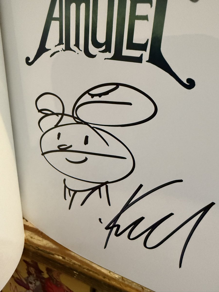 boltcity's tweet image. Signed copies of Amulet at Million Year Picnic in Cambridge, Massachusetts!