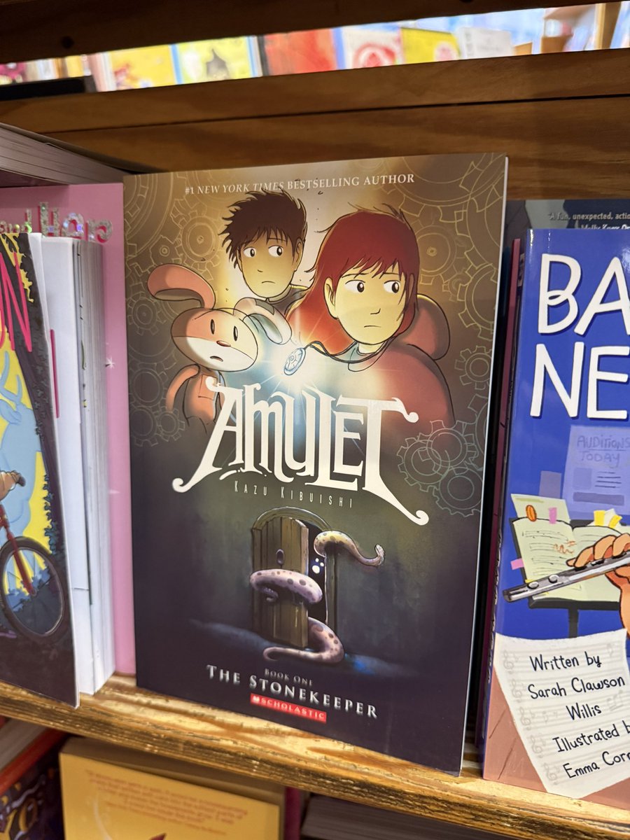 boltcity's tweet image. Signed copies of Amulet at Million Year Picnic in Cambridge, Massachusetts!