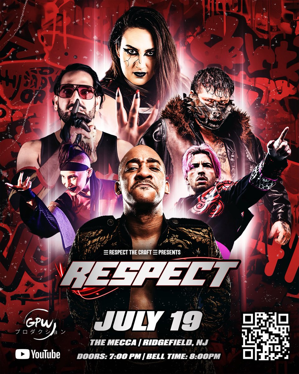 🚨🚨🚨Poster Reveal 🚨🚨🚨

The official #RESPECT Poster is here. Join us Saturday July 19th for a night to remember. This isn’t just a podcast anymore. Here is what the Craft means to me and this is only just the beginning. 

A night filled with 1st Time Ever Matchups 

So many