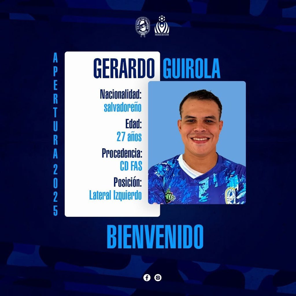 Mucha suerte <a href="/gerardoguirola7/">Alexander Guirola</a>  crack y amigo 💪⚽️.