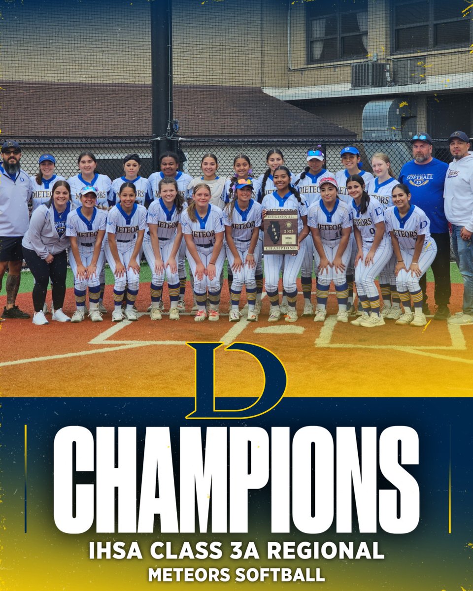 Congratulations to Softball on winning the IHSA Class 3A Regional Championship! 🥎

The Meteors advance to Sectionals on Tuesday at 5pm at St. Laurence and await the winner of Nazareth Academy and Hinsdale South.

#MeteorsUnited #GoMeteors☄️