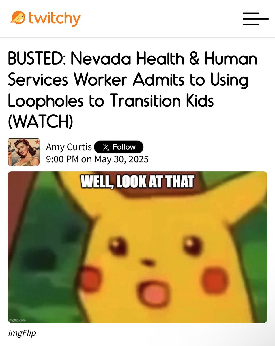 Amy Curtis 🇮🇱 (@rantyamycurtis) on Twitter photo From me for <a href="/TwitchyTeam/">Twitchy Team</a>:
BUSTED: Nevada Health & Human Services Worker Admits to Using Loopholes to Transition Kids (WATCH)
twitchy.com/amy-curtis/202… From me for <a href="/TwitchyTeam/">Twitchy Team</a>:
BUSTED: Nevada Health & Human Services Worker Admits to Using Loopholes to Transition Kids (WATCH)
twitchy.com/amy-curtis/202…